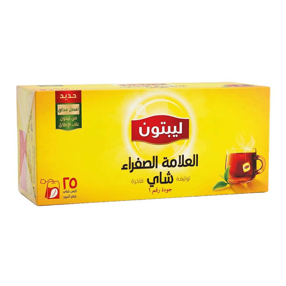 ليبتون شاي أسود العلامة الصفراء توليفة شاي فاخرة – 1 كرتون × 25 ظرف
