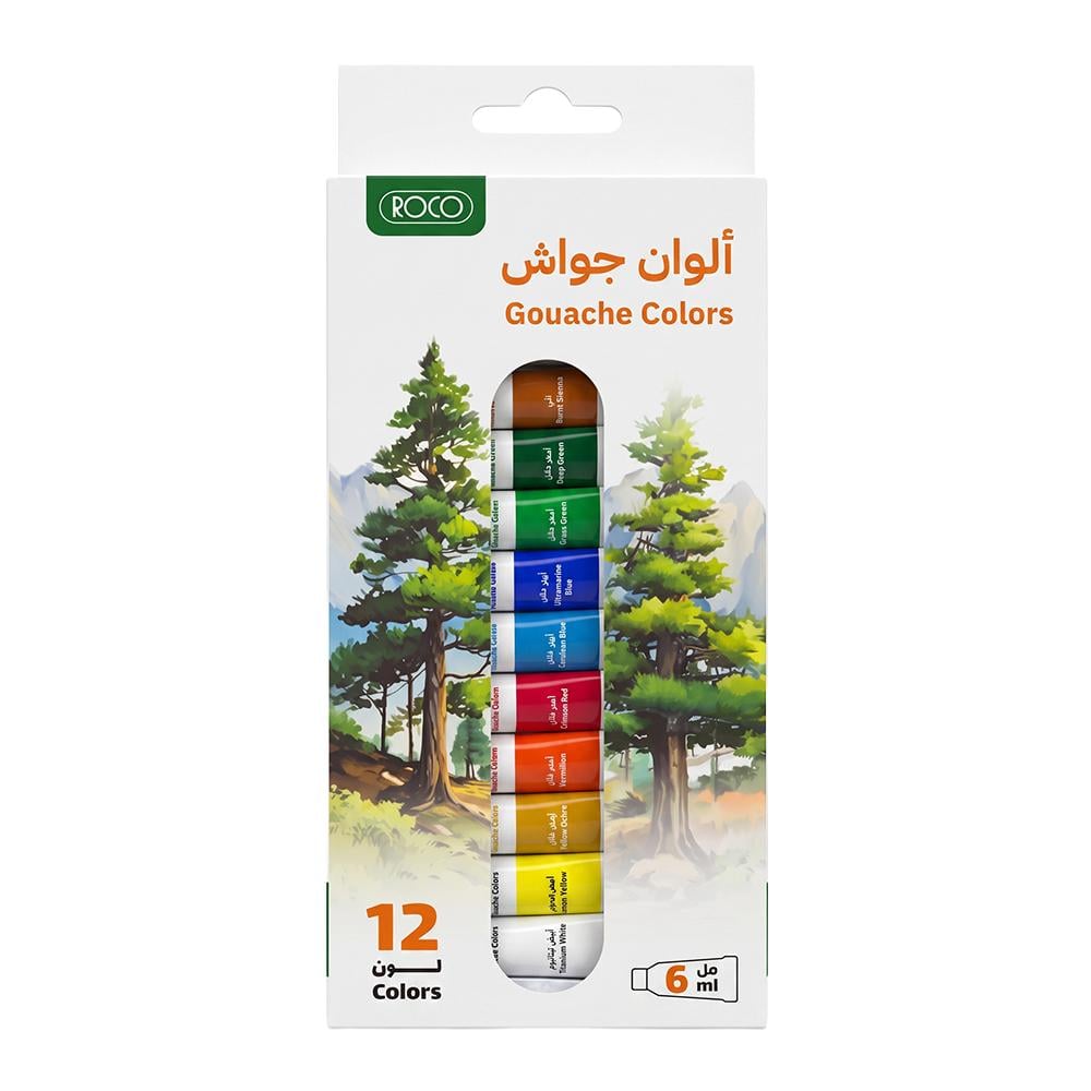 روكو طقم ألوان جواش عصار – 12 لون