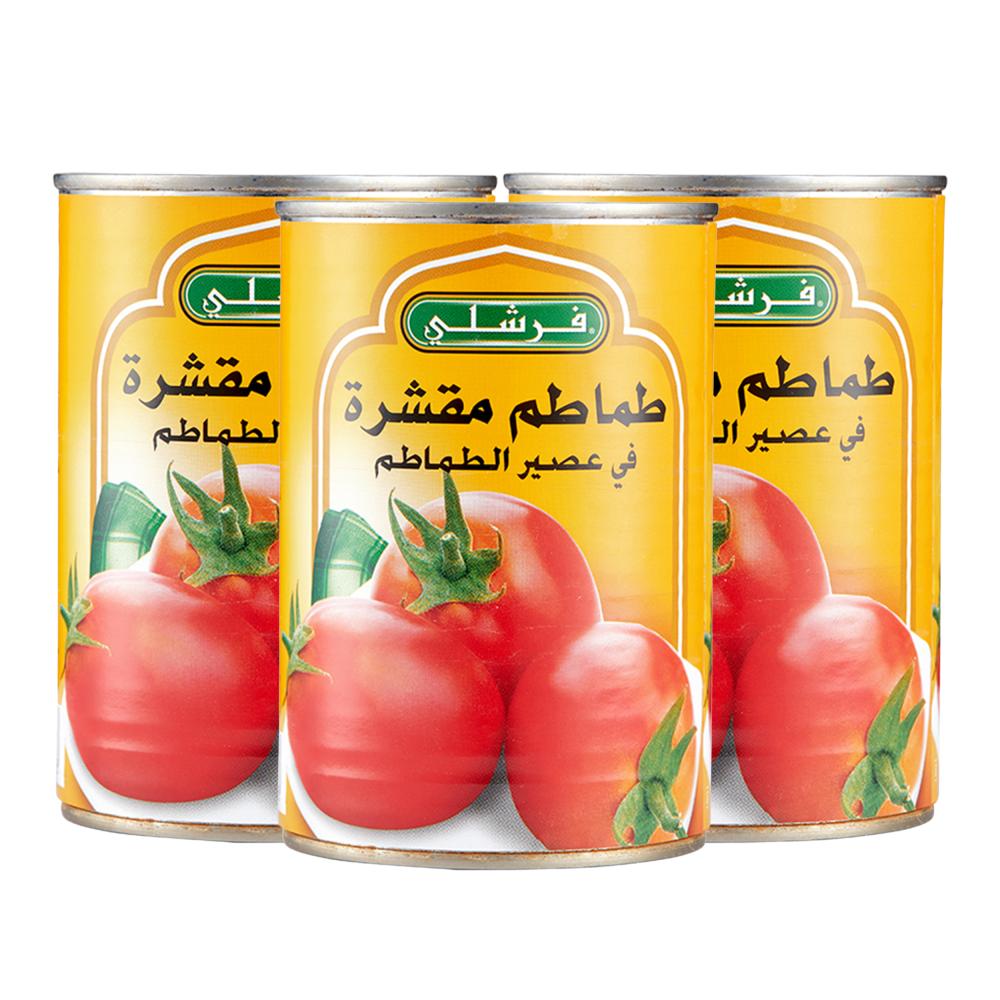 طماطم مقشرة في عصير الطماطم من فرشلي – 3 × 400 جم