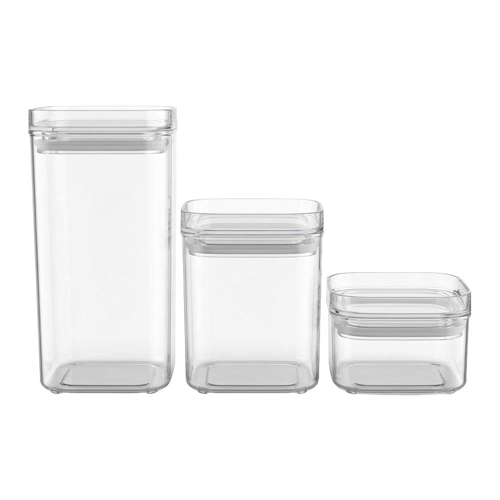 رولا طقم علب بهارات أكريليك بغطاء – 1 طقم × 3 قطع