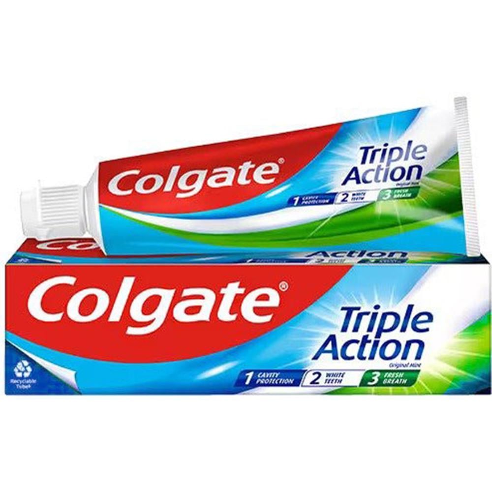 معجون أسنان ثلاثي المفعول النعناع الأصلي من كولجيت – 100 مل