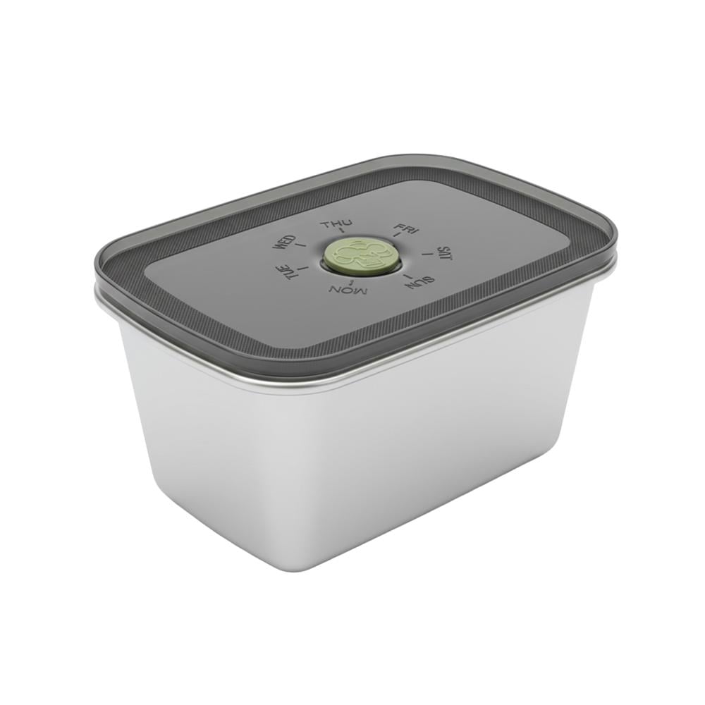 حافظة ستانلس ستيل بغطاء بلاستيك – سعة 1000 مل - AL-11655-1