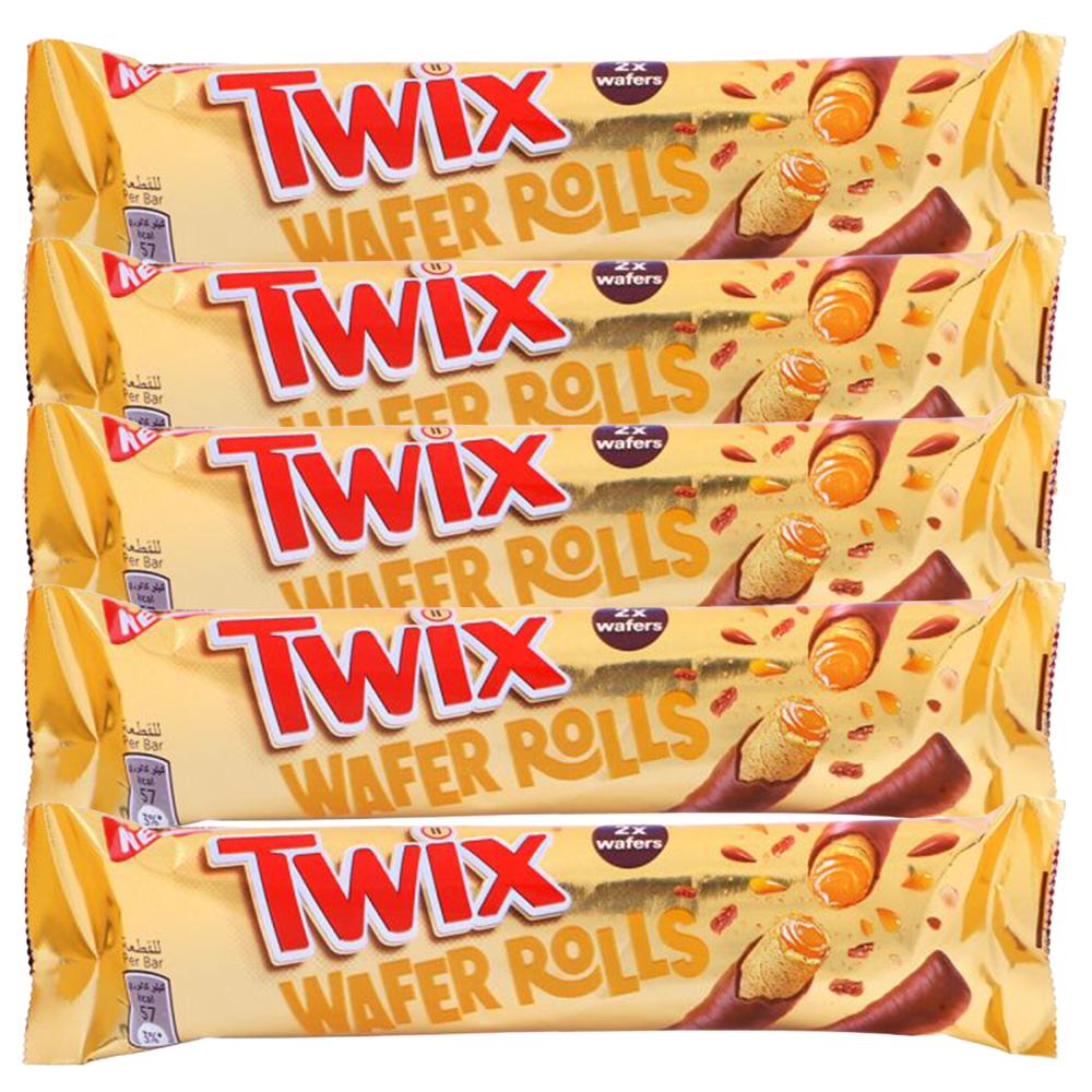 تويكس ويفر رولز محشو بالكراميل – 5 حبات × 22 جرام
