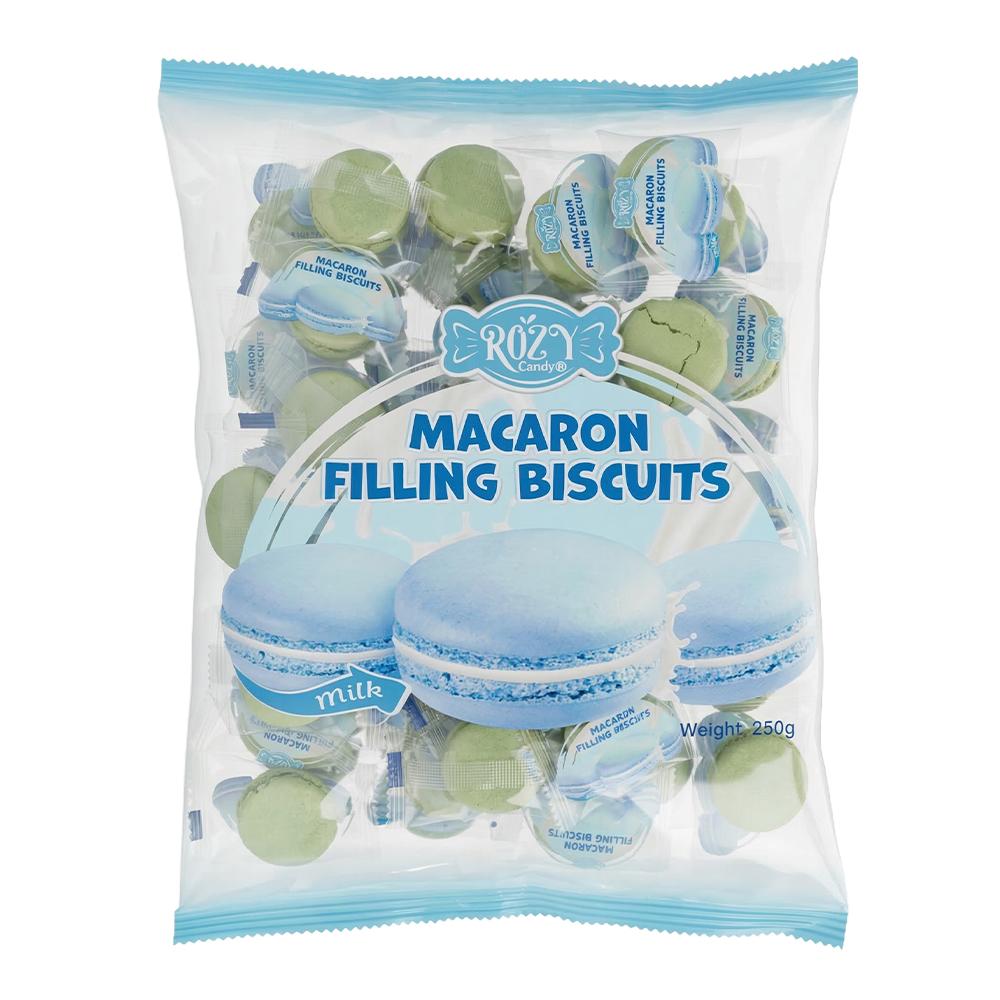 روزي بسكويت مكرون محشو بنكهة الحليب – 250 جرام