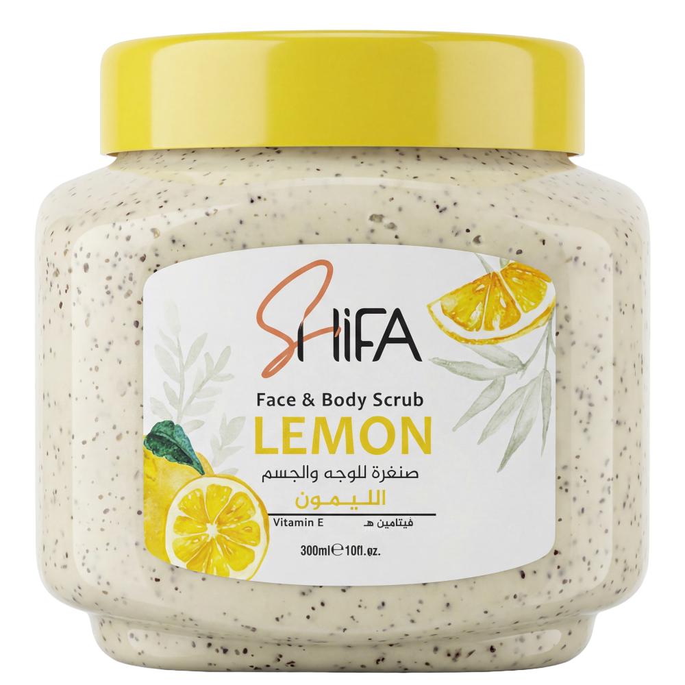 صنفرة للوجه والجسم باليمون من شفاء – 300 مل