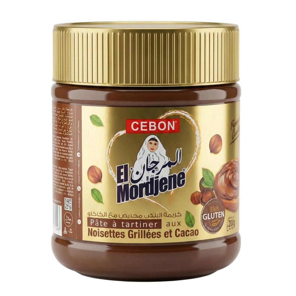 كريمة البندق المحمص مع الكاكاو من المرجان – 200 جرام