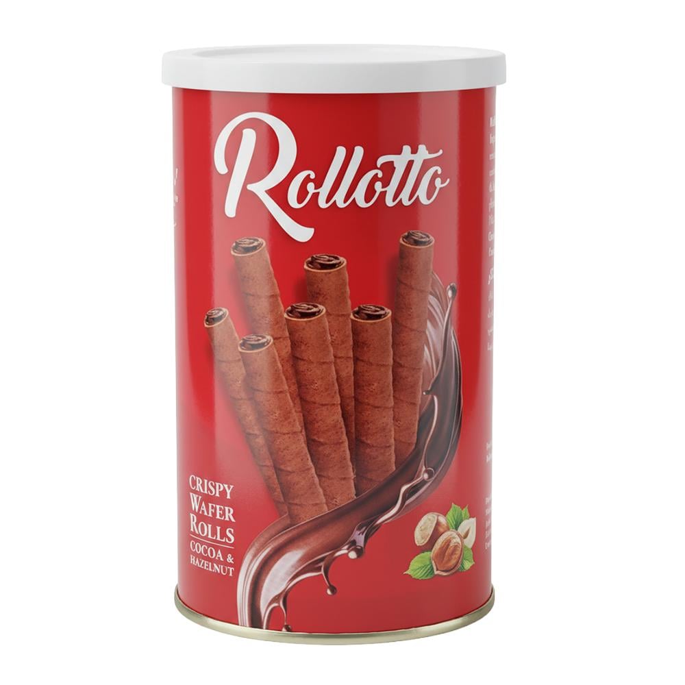 رولوتو أصابع ويفر بحشوة البندق والكاكاو – 110 جرام