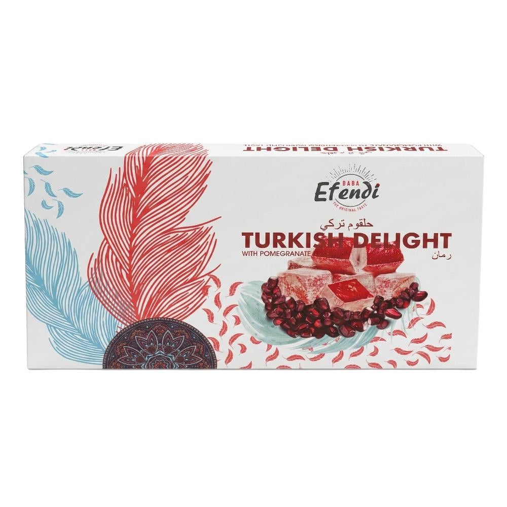 بابا أفندي حلاوة حلقوم تركي بنكهة الرمان – 400 جرام