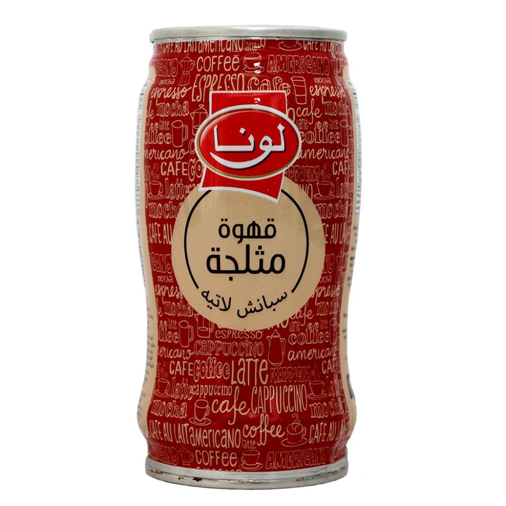 قهوة مثلجة بسبانش لاتيه جاهزة للشرب من لونا – 240 مل