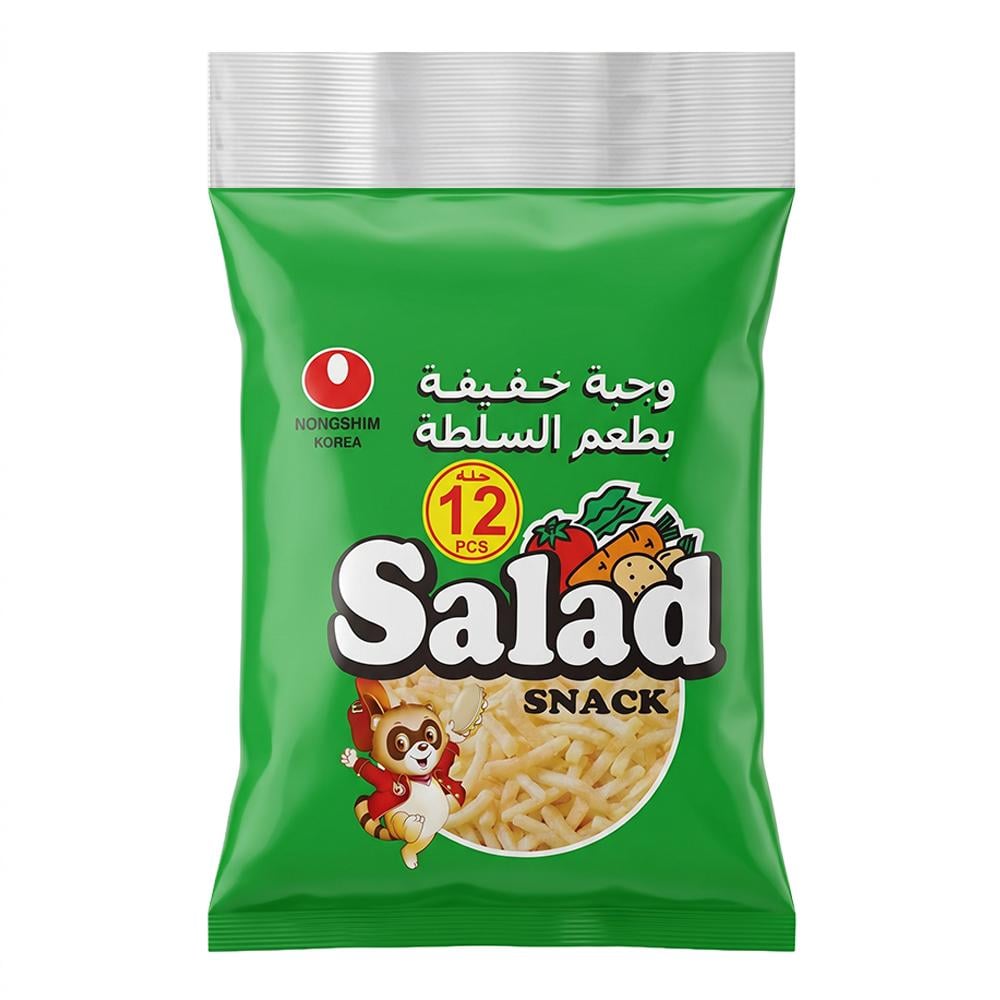 نونغشيم وجبة خفيفة بطعم السلطة – 1 كيس × 12 حبة