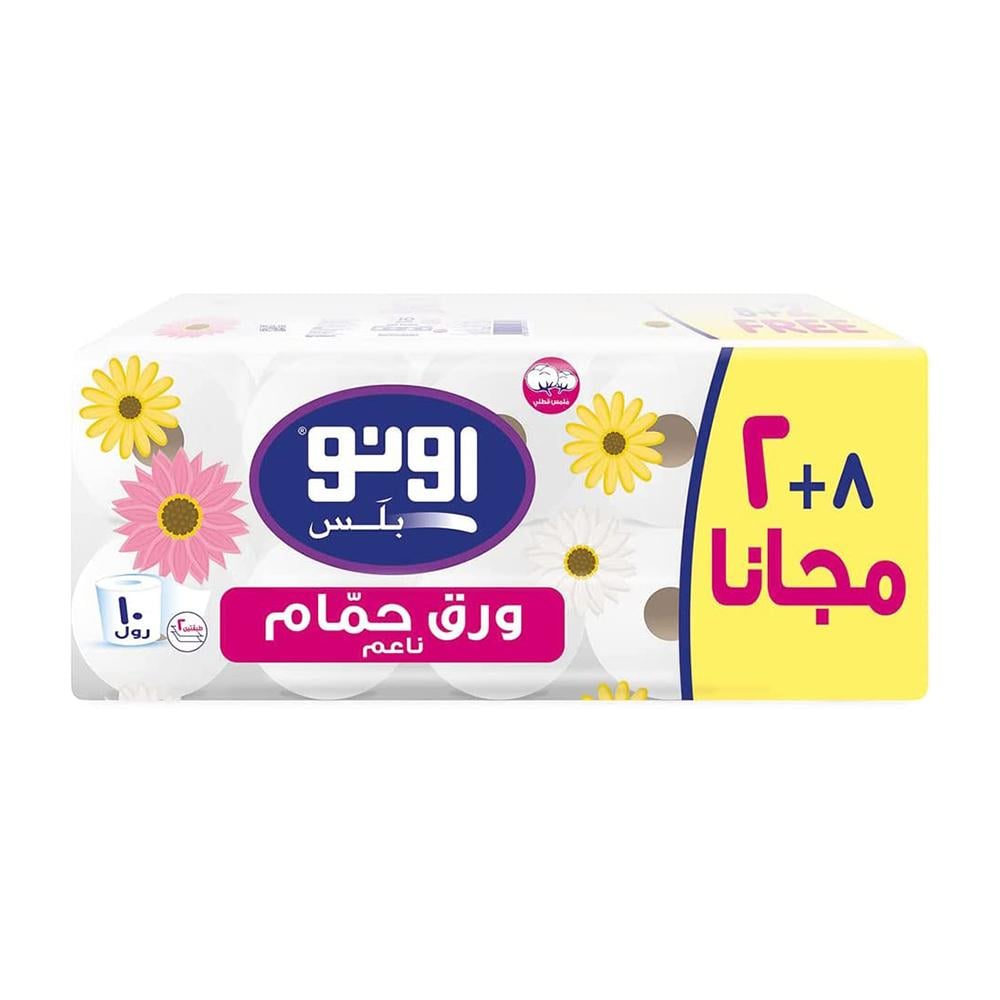 أونو بلس ورق حمام ناعم – 1 شدة × 10 رول