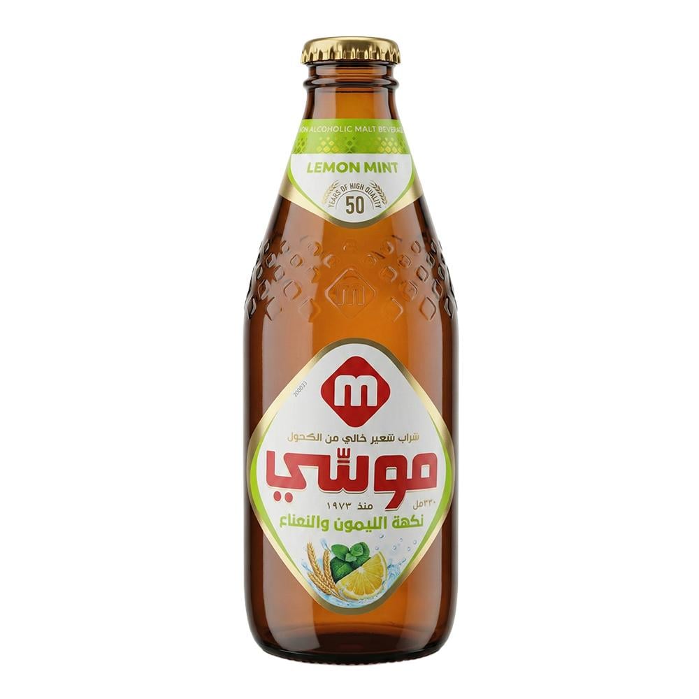 موسي شراب شعير بنكهة الليمون والنعناع - 330 مل