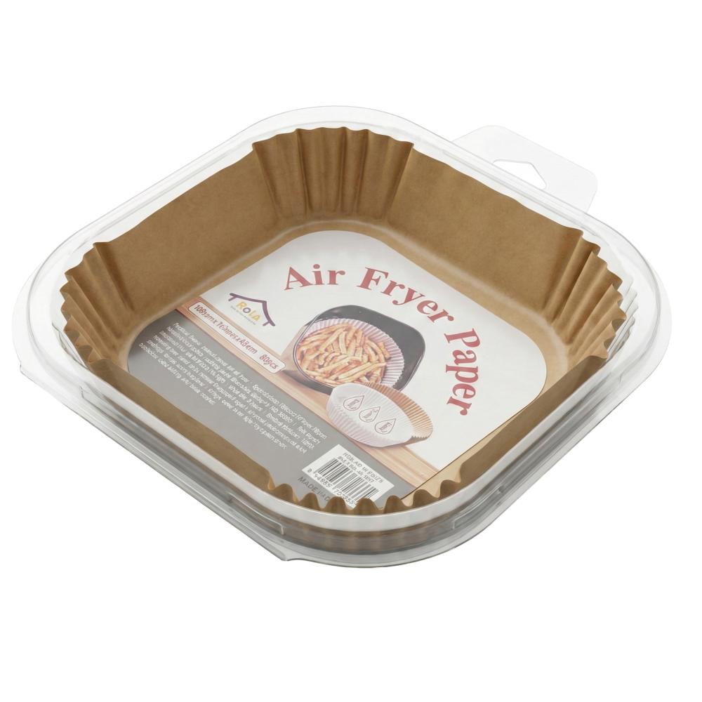 صحون قلاية هوائية ورق شكل مربع – 80 حبة - AL-8233-3