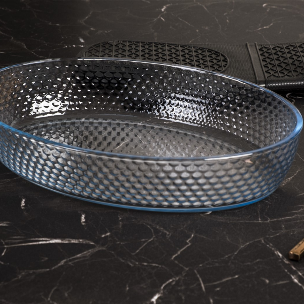 صينية فرن بايركس 1550cc بيضاوي - Petek-45584