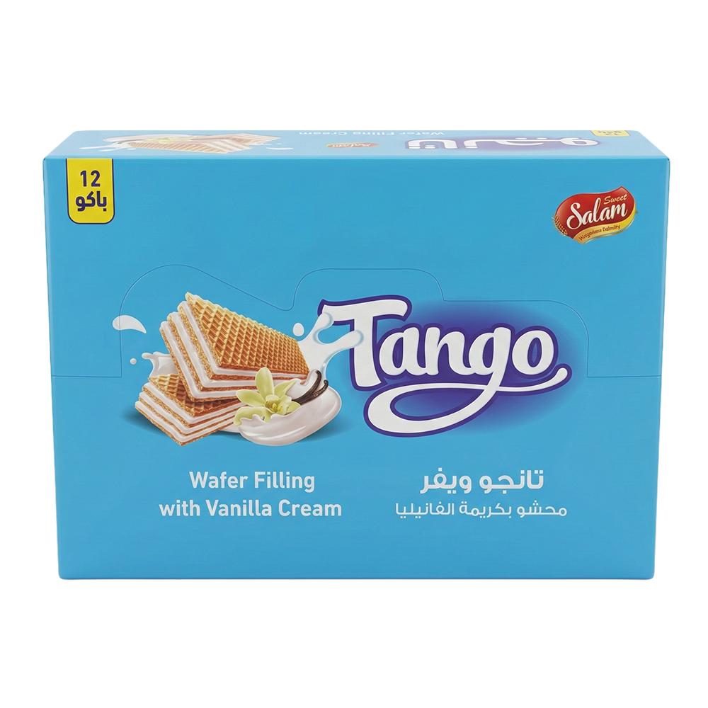سلام تانجو ويفر محشو بكريمة الفانيليا – 1 كرتون × 12 حبة