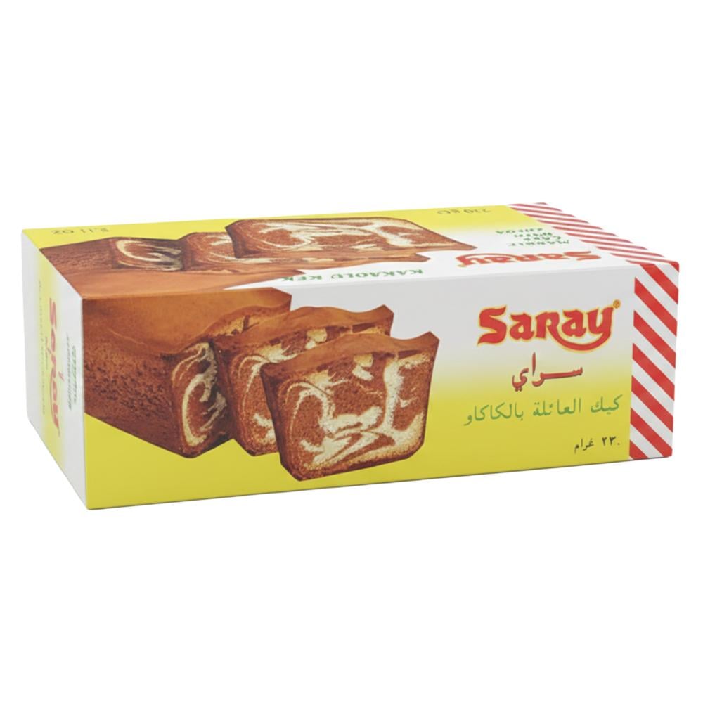 كيك العائلة بالكاكاو من سراي – 1 كرتون × 230 جرام