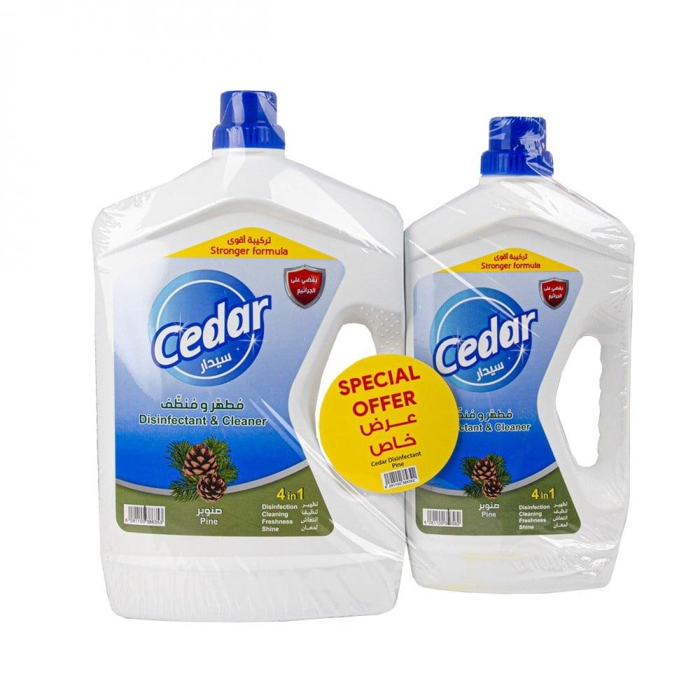 سيدار مطهر ومنظف صنوبر 3لتر+1.5 لتر