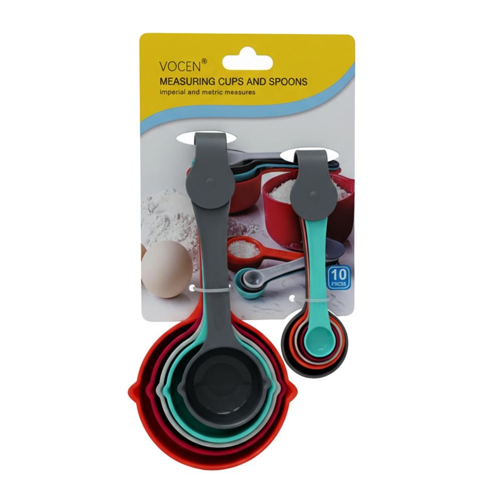 طقم ملاعق قياس ملونة - 1 طقم × 10 قطع - AL-10373-3