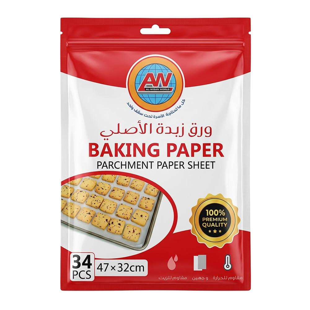 ورق زبدة مستطيل – 34 حبة – 32 × 47 سم