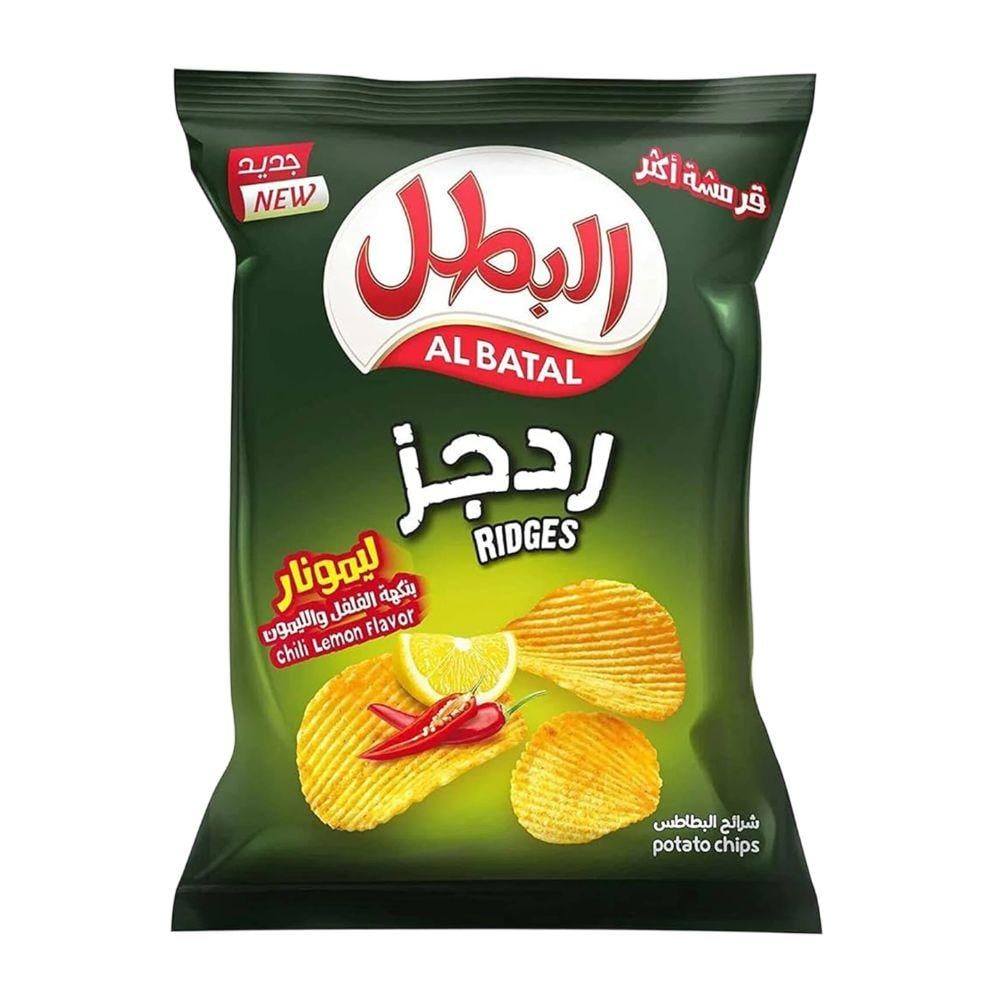البطل ردجز شرائح البطاطس بنكهة الفلفل والليمون  – 155 جرام