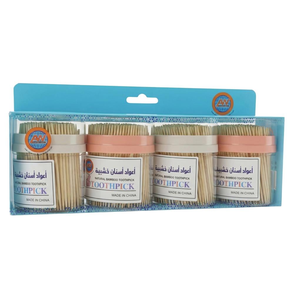 أعواد أسنان خشبية من عالم الوسام – 4 علب × 5 جرام - AL-8150 -6