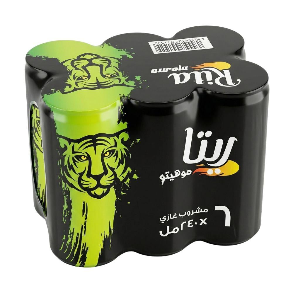 ريتا مشروب غازي موهيتو – 6 حبات × 240 مل