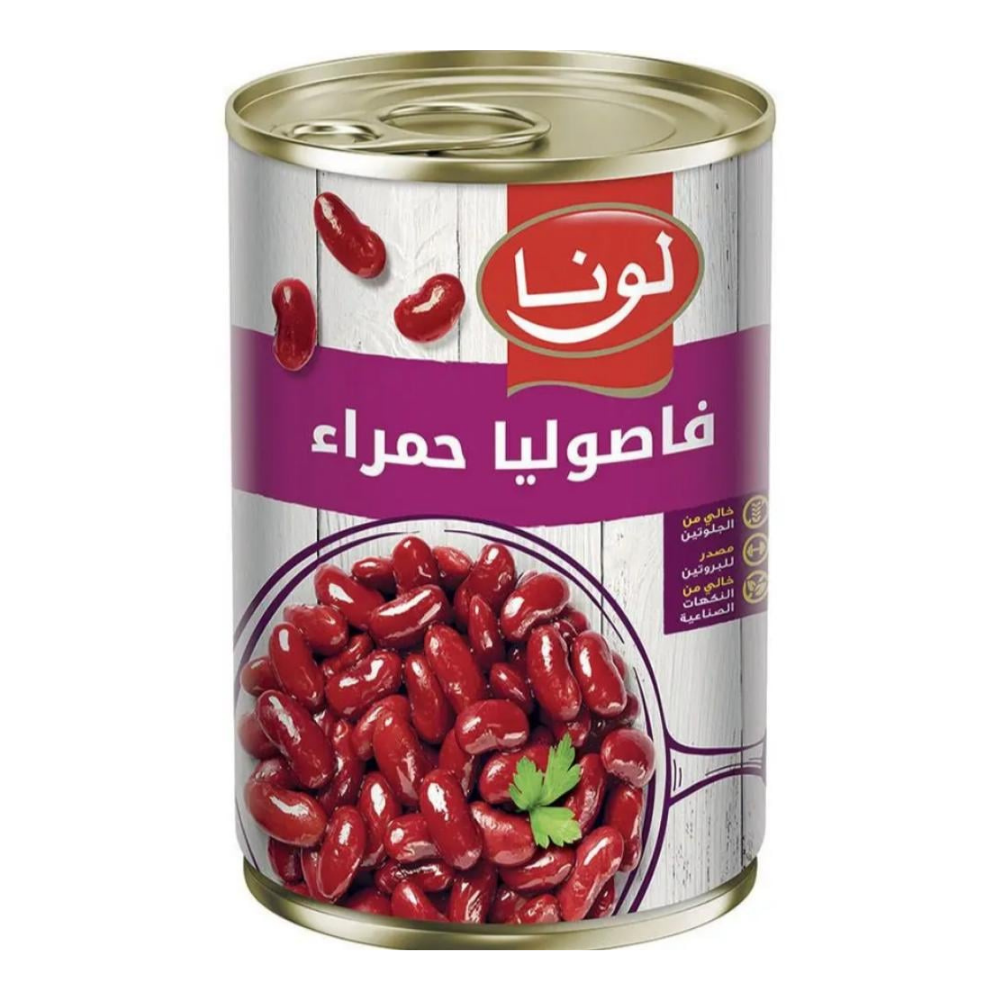 فاصوليا حمراء من لونا – 380 جرام