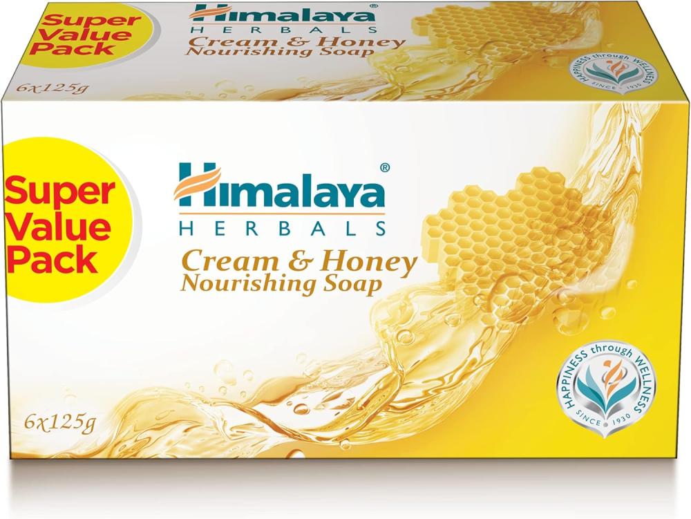 هيمالايا صابون جسم بالكريم والعسل | 6 حبات | 125 جرام