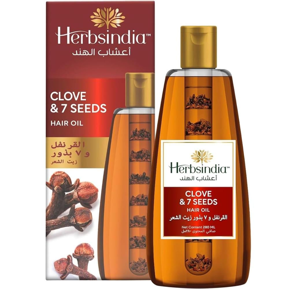 زيت القرنفل والسبع بذور للشعر من أعشاب الهند – 280 مل
