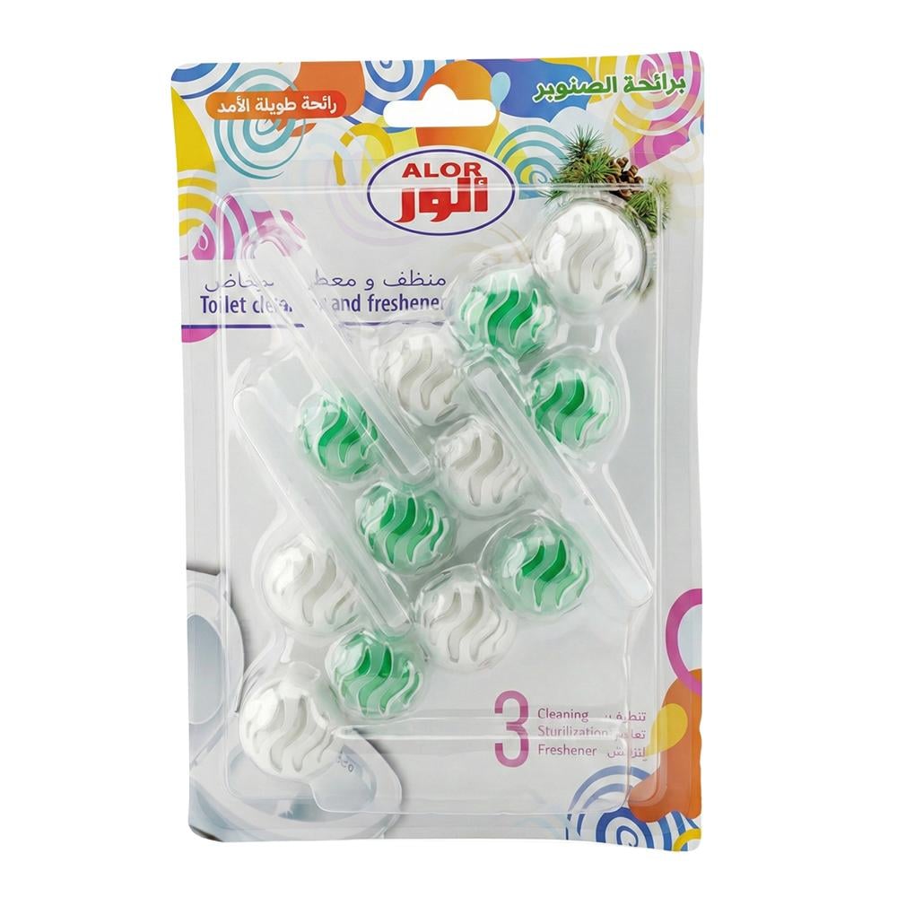 الور منظف ومعطر المرحاض برائحة الصنوبر