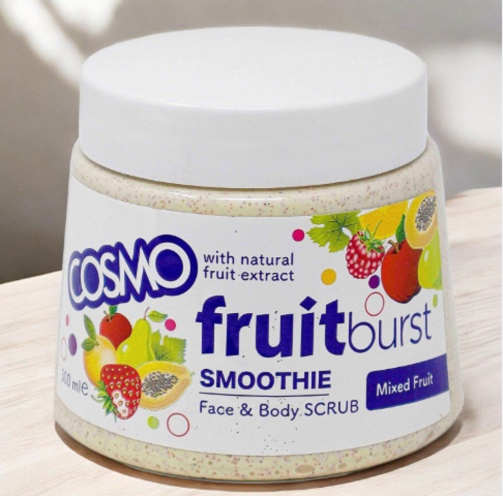 مقشر الوجه والجسم بالفواكة من كوزمو - 500 مل