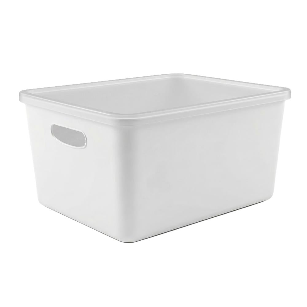 حافظة بلاستيك مستطيل بغطاء