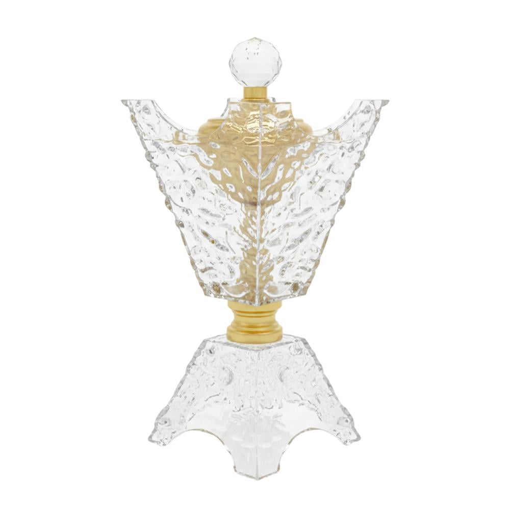 مبخرة أكريليك بغطاء ذهبي