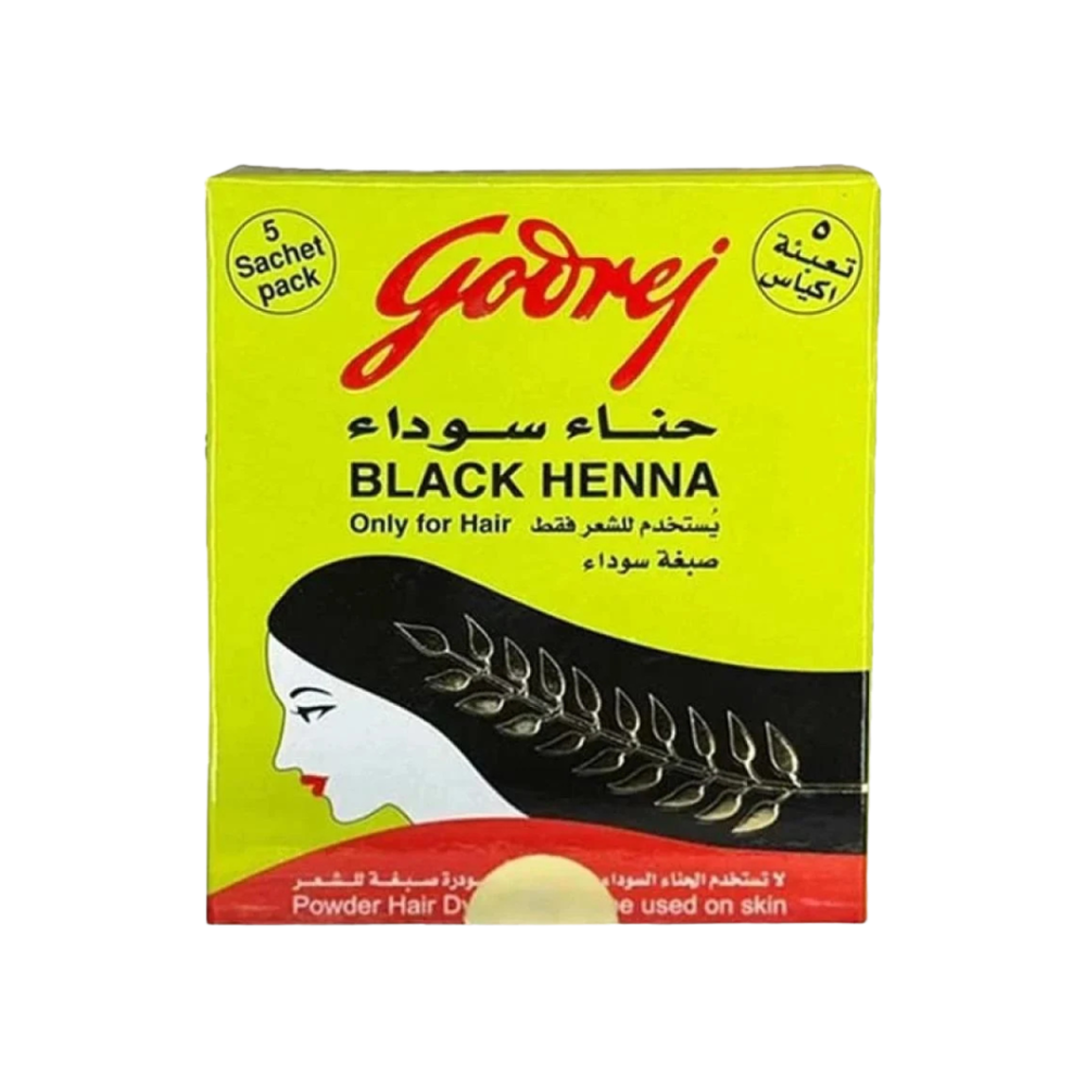 غودريج صبغة شعر بودرة حنة سوداء -15 جم
