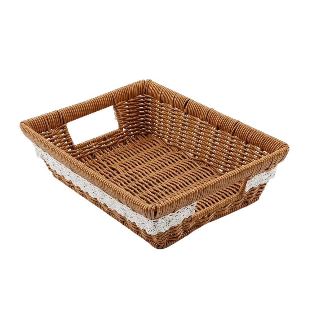 سلة بلاستيك مستطيل بتصميم خزفي