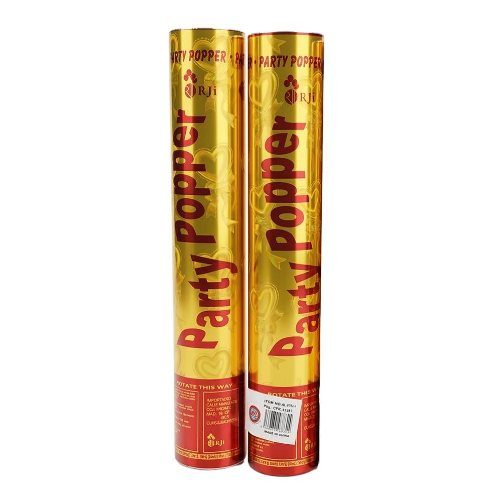 مدفع بارتي بوبر قصاصات ورقية للحفلات 37 سم - 2 رول