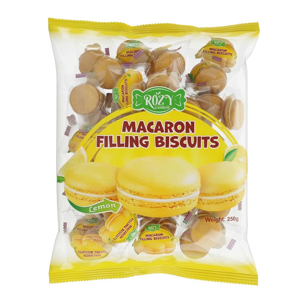 روزي بسكويت مكرون محشو بنكهة الليمون – 250 جرام