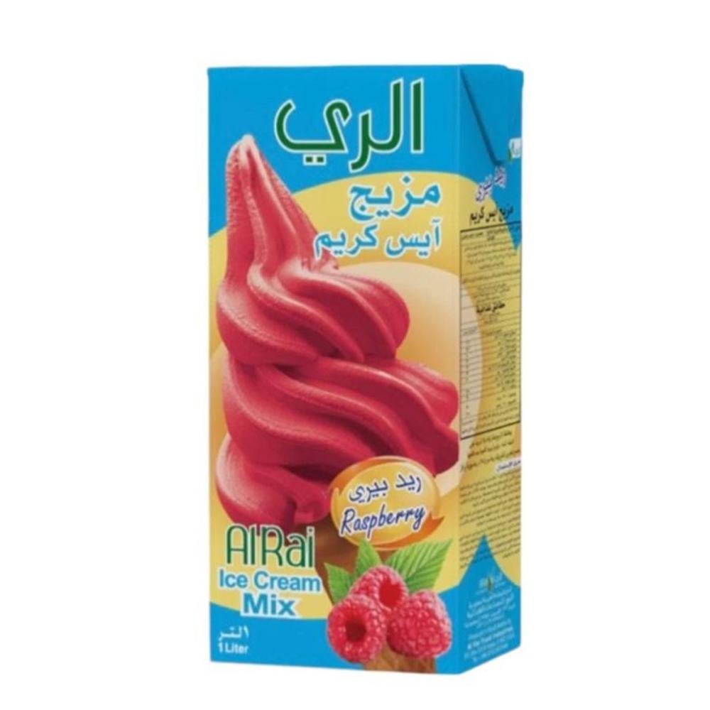 مزيج آيس كريم بنكهة التوت الأحمر – من الري  سعة 1 لتر