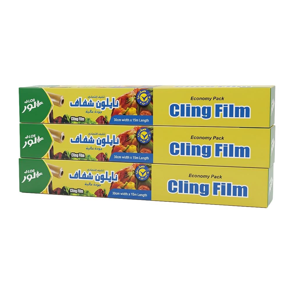ألور نايلون تغليف شفاف عالي الجودة – 3 رول