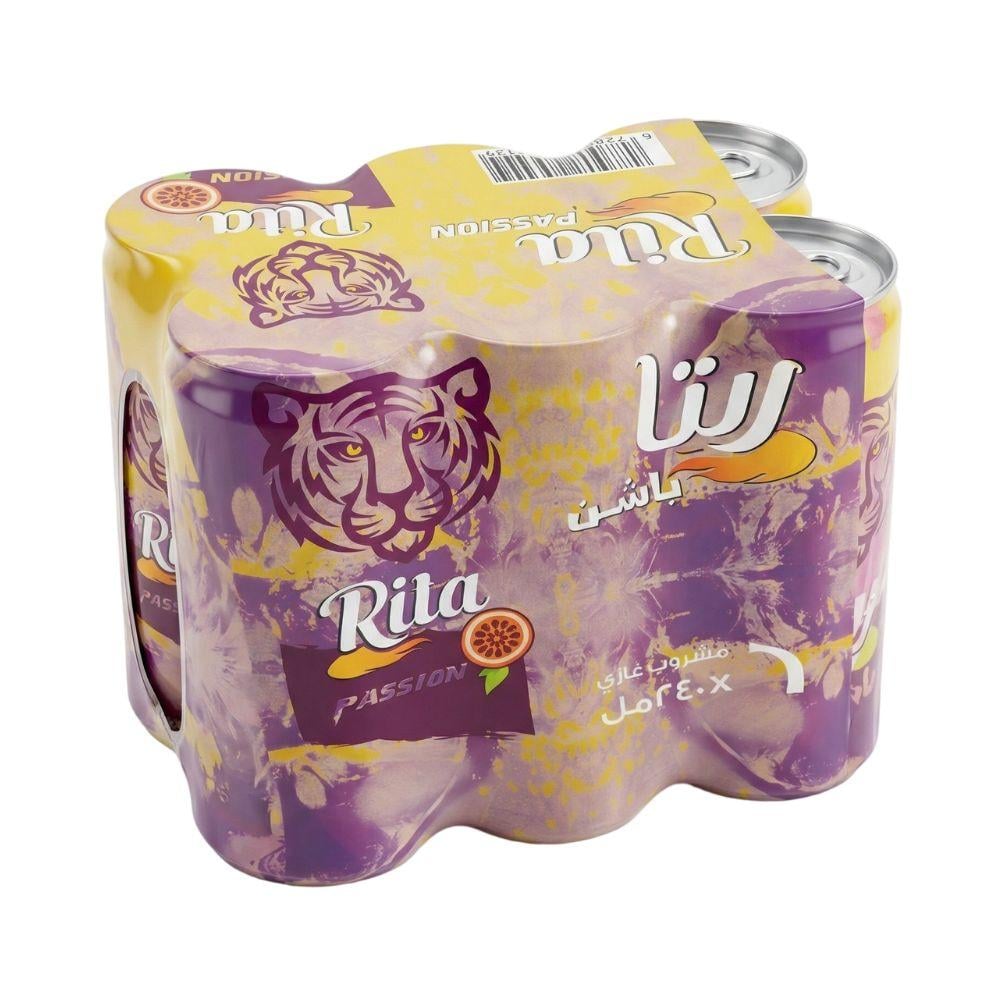 ريتا مشروب غازي باشن – 6 حبات × 240 مل