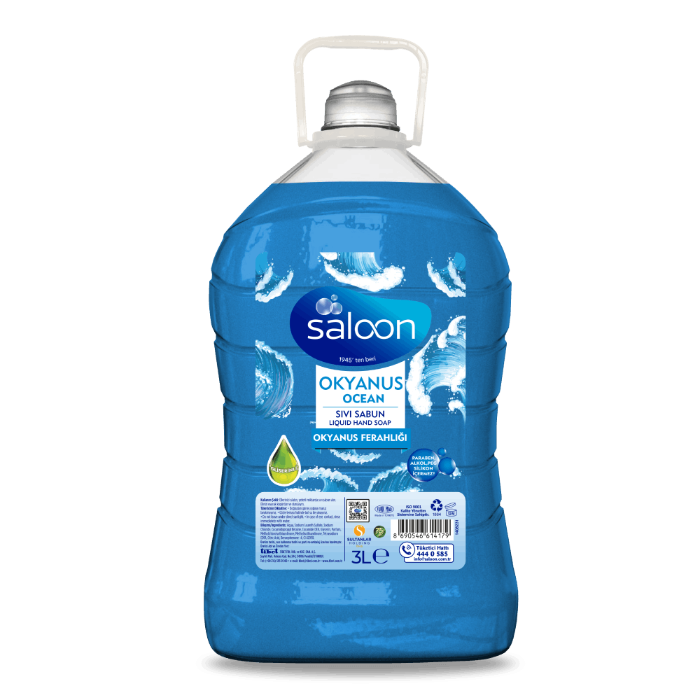 سائل اليدين سالون – برائحة نسيم المحيط – 3 لتر