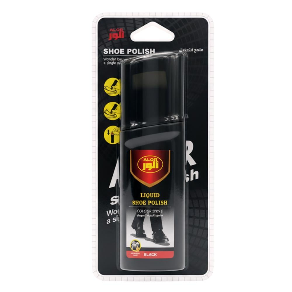 ملمع أحذية سائل أسود من الور - AL-10223