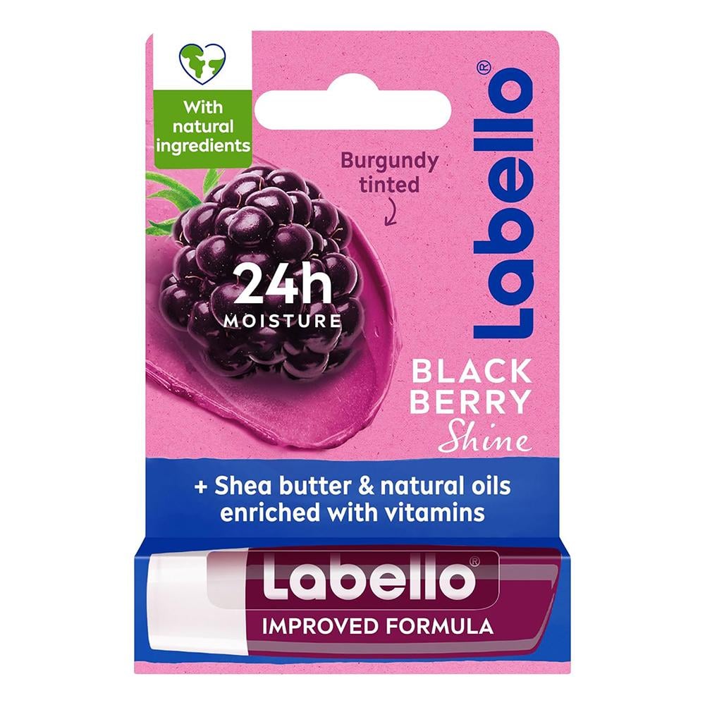 لابيلو بلاك بيري شاين – مرطب شفاه طبيعي بلون عنابي ولمعان جذاب بنكهة التوت الأسود