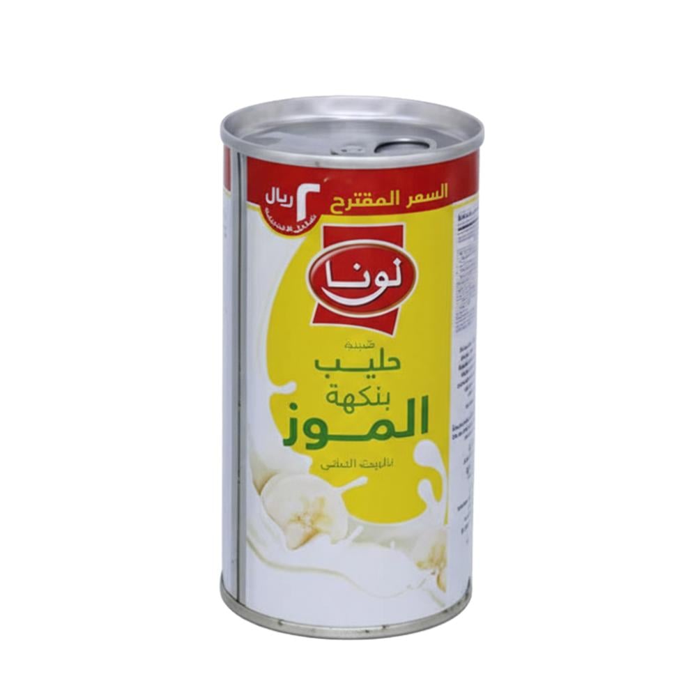 حليب بنكهة الموز من لونا - 190 مل