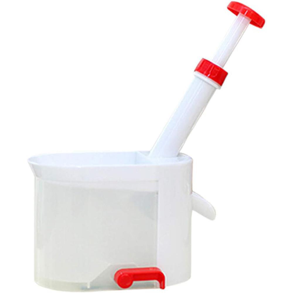 أداة إزالة بذور الكرز مع وعاء لالتقاط البذور من البلاستيك، اداة ازالة بذور الكرز والزيتون قابلة لإعادة الإستخدام مع وعاء