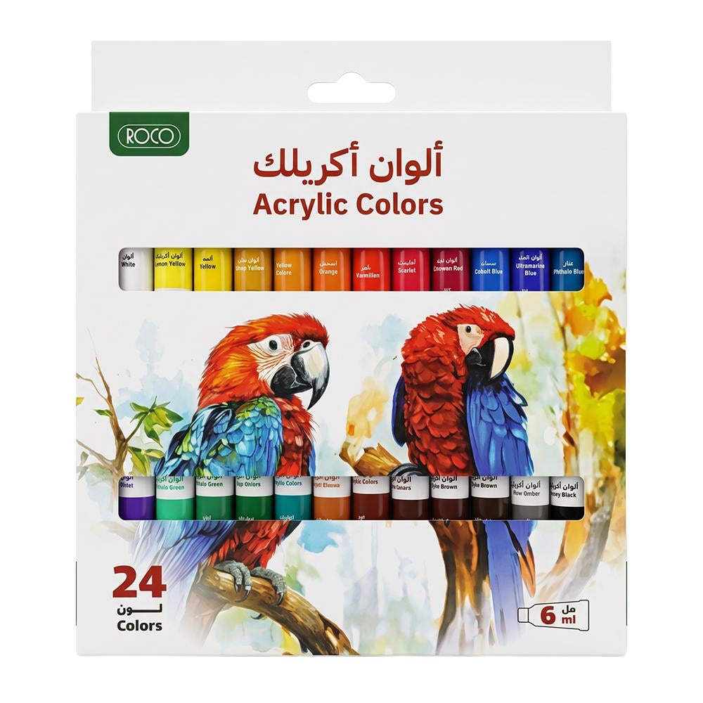 روكو ألوان أكريليك عصار – 24 لون