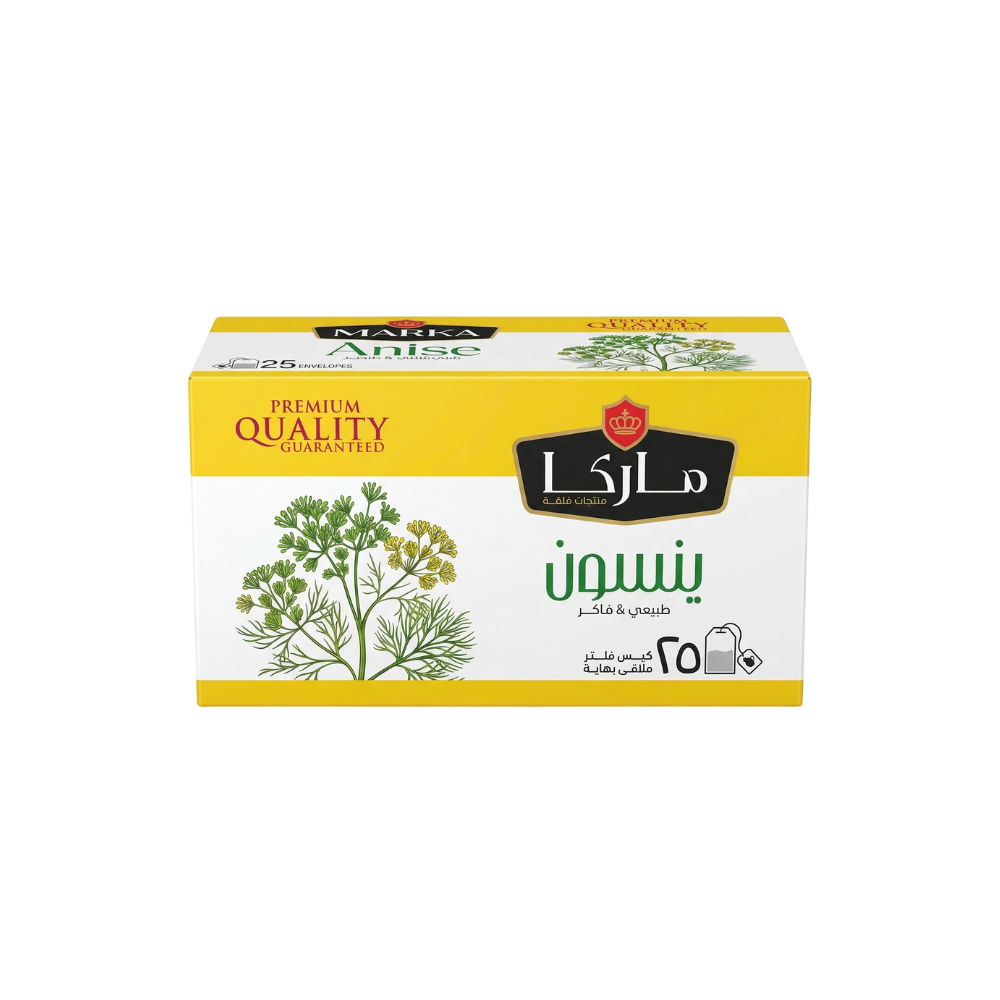 ماركا مشروب ينسون طبيعي وفاخر – 1 كرتون × 25 ظرف