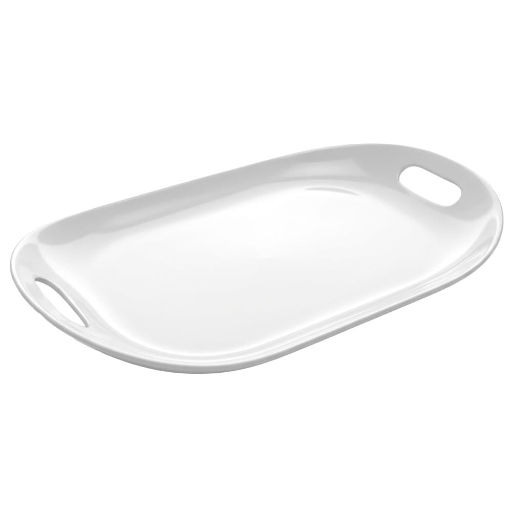 صحن تقديم مستطيل بحواف ناعمة أبيض - YL0121185