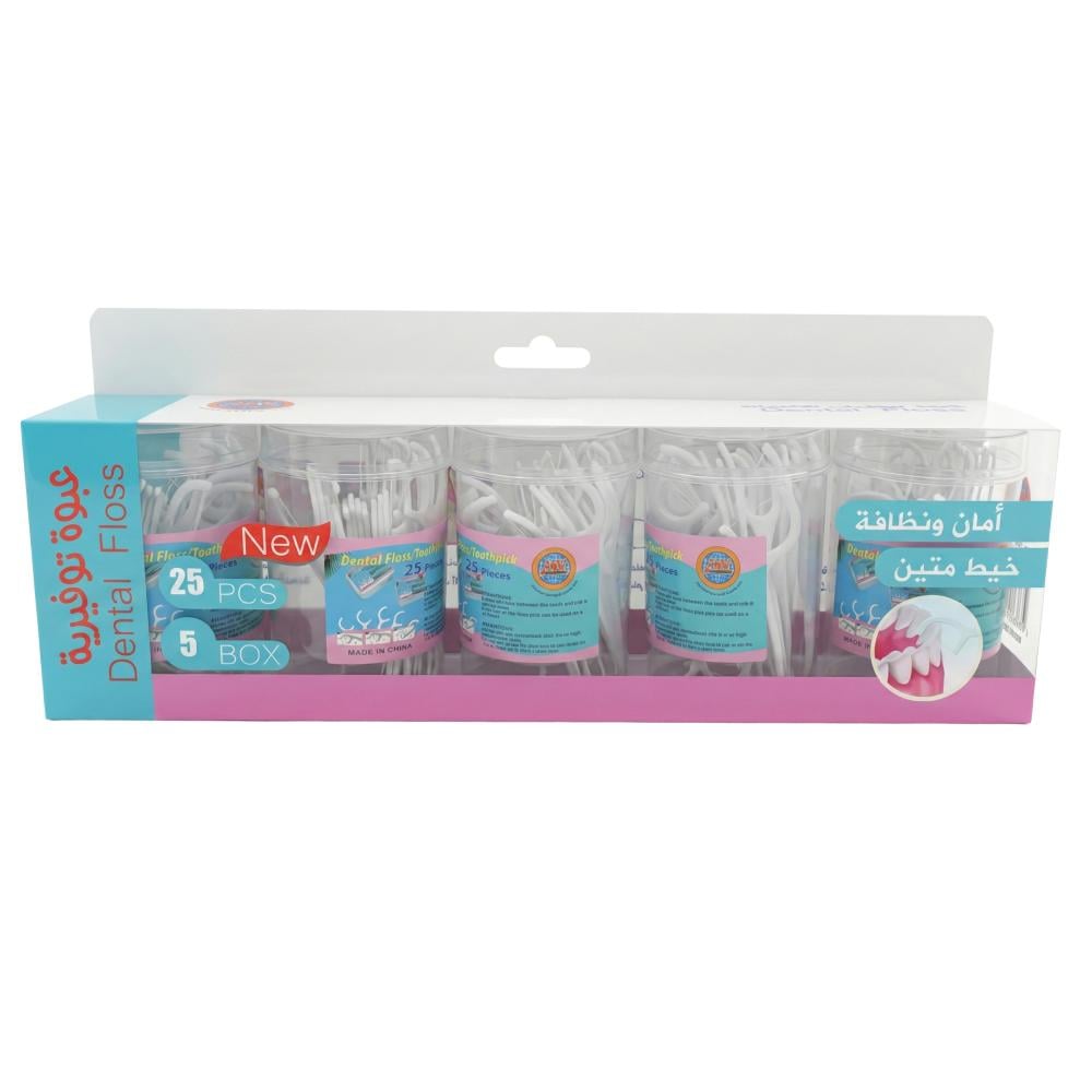 خيط تنظيف الأسنان القوي والناعم من عالم الوسام – 5 علب × 25 قطعة - AL-978-2