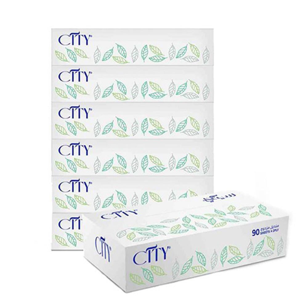 مناديل وجه سيتي 6 حبات CITY